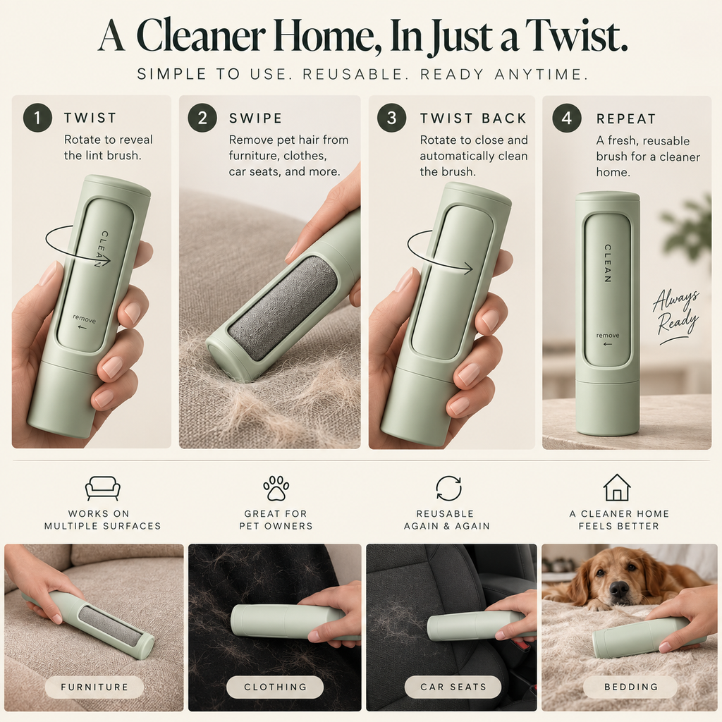 The FurSwipe™ Reusable Pet Hair Remover